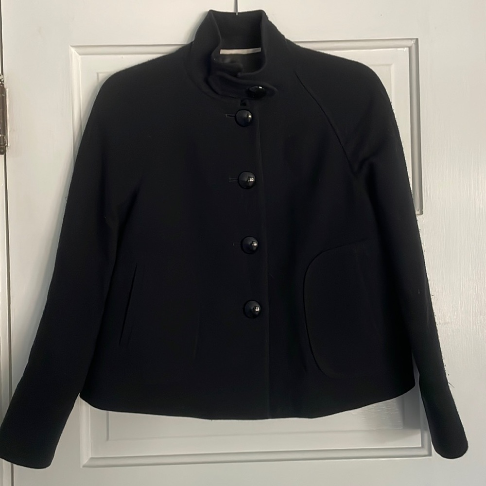 Banana Republic Wool Cropped Swing Coat - Size SP